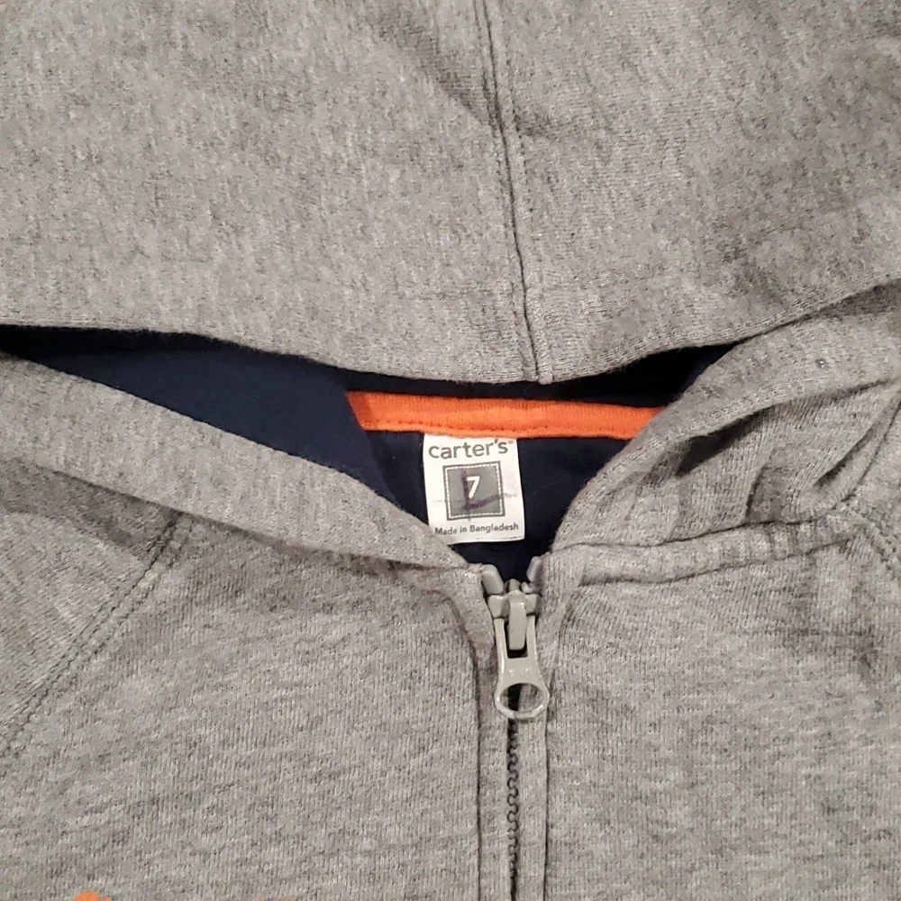 Carter Star MVP Tocuhdown Hooded Front Zip Sweatshirt  Size 7